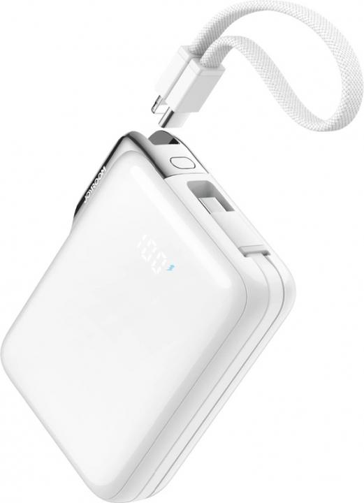 Produktbild Joyroom JR-PBF27 Pro 30W Power Bank with Built-in Type-C Cable & Extra C-to-L Cable 10000mAh - White (10000 mAh, 30 W, 38.50 Wh)
