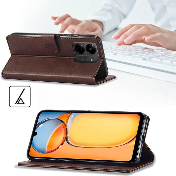 Produktbild LC.Imeeke Xiaomi Poco C65 / Redmi 13C - Etui braun (Xiaomi Poco C65)