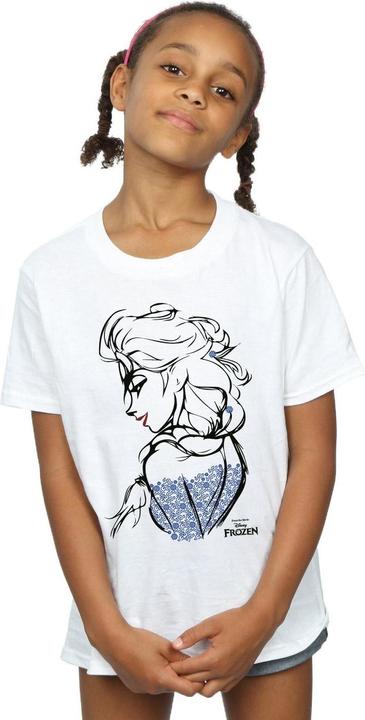 Actual product image Disney Frozen Girls Elsa Sketch T-Shirt (140, 146)