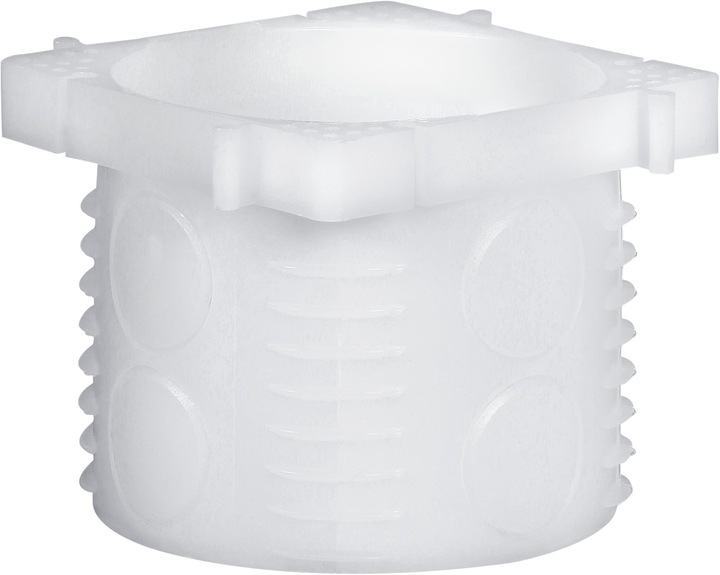 Actual product image Hsb Grooved box white Collar 9mm Flange height 5mm