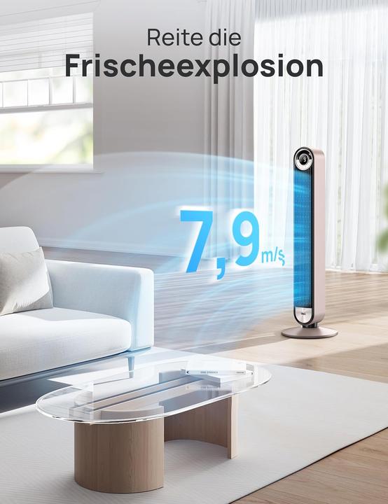 Image du produit Dreo Turmventilator Sternenlicht mit Sprachsteuerung (25 dB)