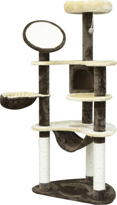 Actual product image PawHut Cat tree with sisal columns (153 cm, Coffee brown)