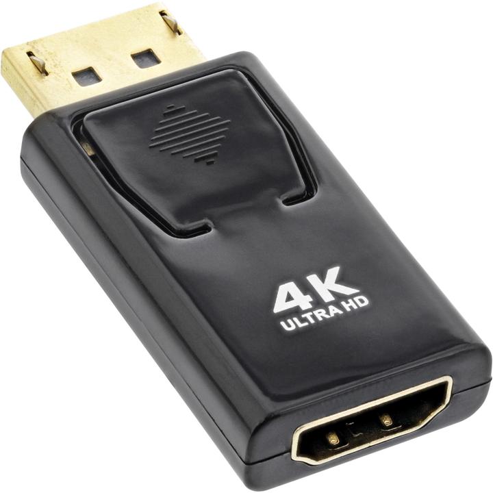 Produktbild InLine Konverter DisplayPort Stecker auf HDMI Buchse (HDMI, 6 cm)