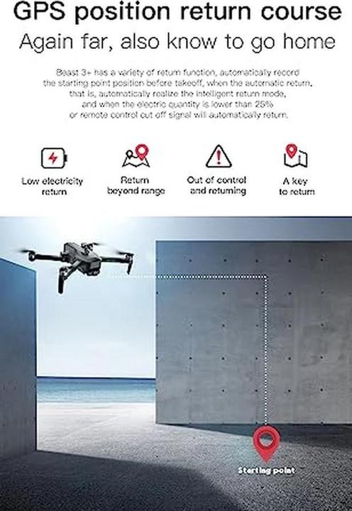 Produktbild Luxwallet Skyline Ultra Instinct - Drone Met LAOS (Laser Obstacle Avoidance) - Professioneel 4K Video WiFi - 2 (25 min)