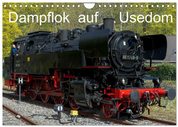 Image du produit Dampflok auf Usedom (Wandkalender 2025 DIN A4 quer), Monatskalender (A4)