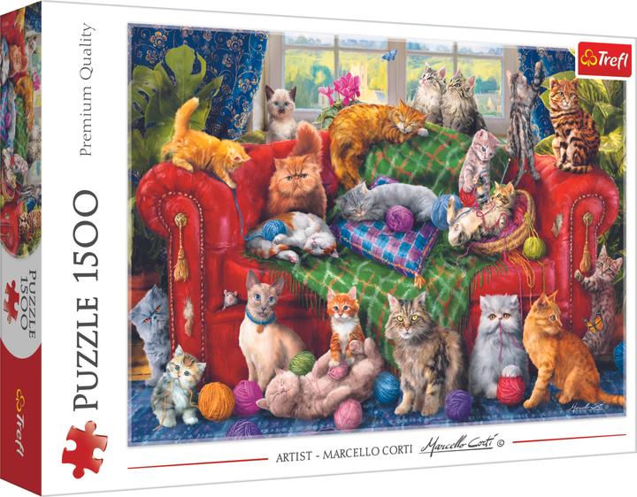 Actual product image Trefl Kitten on the sofa (1500 pieces)