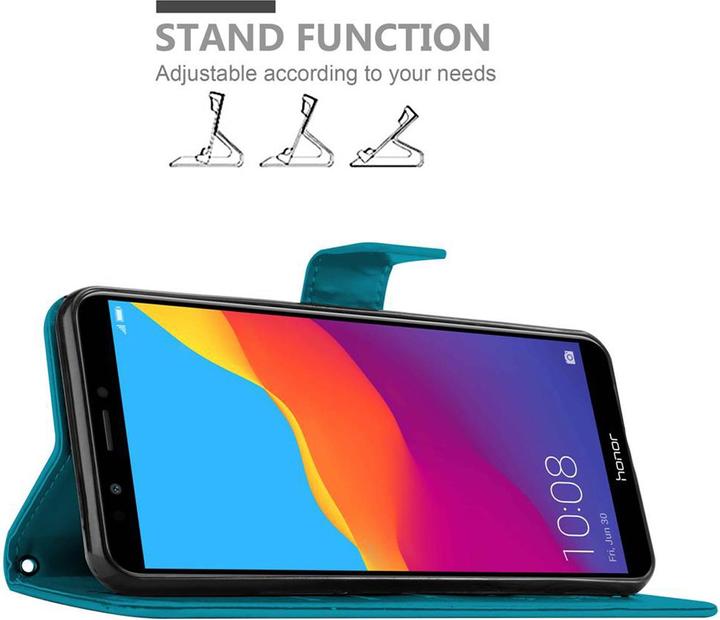 Produktbild Cadorabo Flower Book Cover (Huawei Y7 (2018))