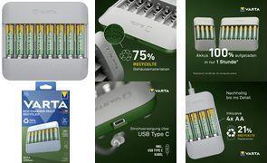 Actual product image Varta Eco Charger Multi (1 pcs., HR6, AA, AAA, 1600 mAh, Battery + charger)