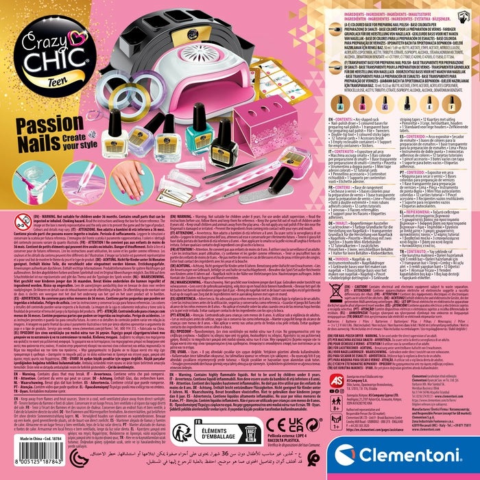 Image du produit Clementoni Crazy Chic Teen - Passion Nails