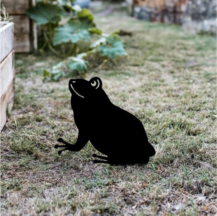 Actual product image Wallxpert Gartenstecker Frosch 34 x 22 cm