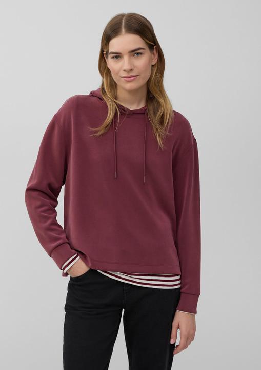 Produktbild s.Oliver Sweatshirt Scuba-Hoodie mit Seitenschlitzen (42)