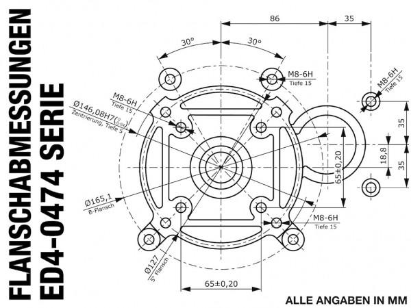 Produktbild Rotek - Dieselmotor 1-Zylinder 4-Takt 474ccm ED4-0474-5HE-F1A, luftgekühlt