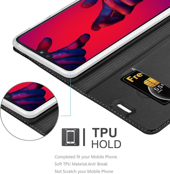 Actual product image Cadorabo Book Classy Style Cover (Huawei P20 Pro, Huawei P20 Plus)