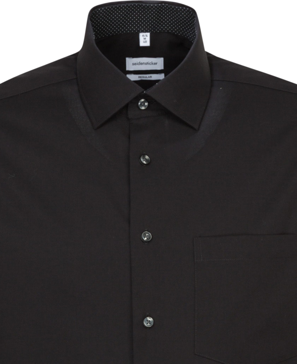 Produktbild Seidensticker Hemd Regular Fit Business Kent Patch12 black (XL)