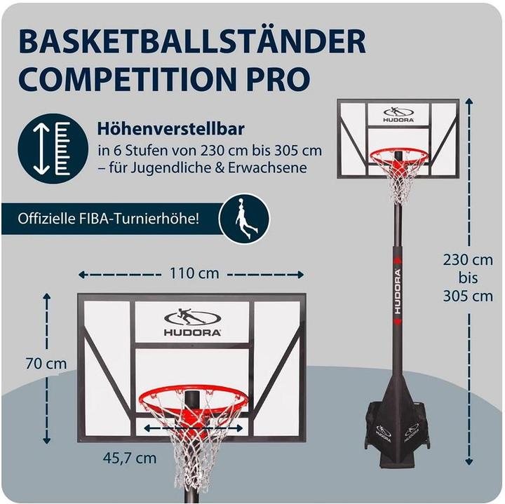 Actual product image Hudora Basketball Stand Competition Pro