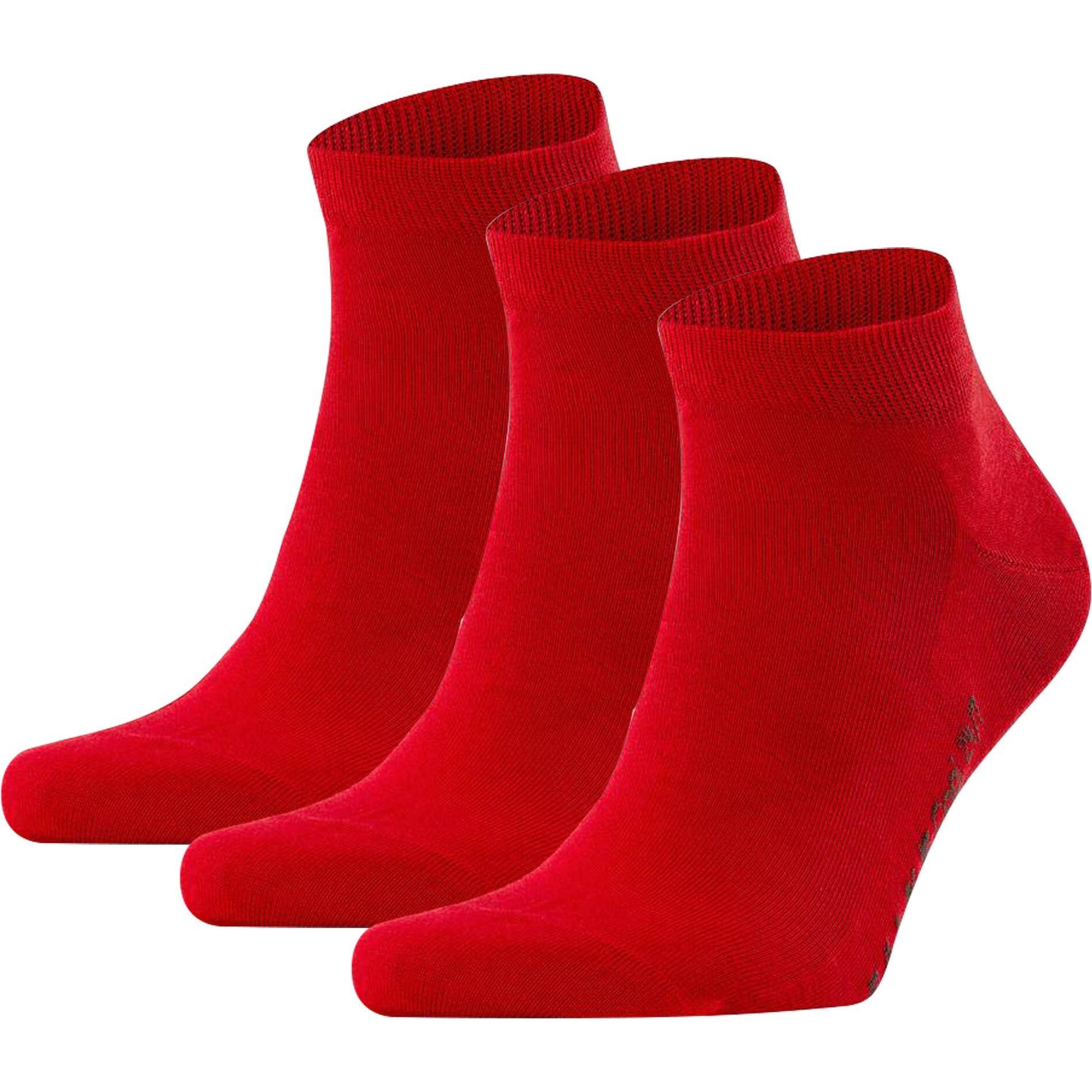 Falke, Herren, Socken, Socken Casual Stretch, Rot, (3er Pack, 43 - 44)
