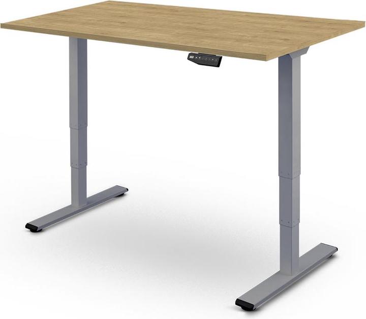 Produktbild Contini höhenverstellbarer Bürotisch 200 x 90 cm Eichendekor / Gestell dunkelgrau