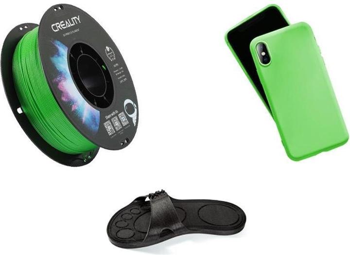 Image du produit Creality Filament TPU, vert, 1.75 mm, 1 kg (TPU, 1.75 mm, 1000 g, Vert)