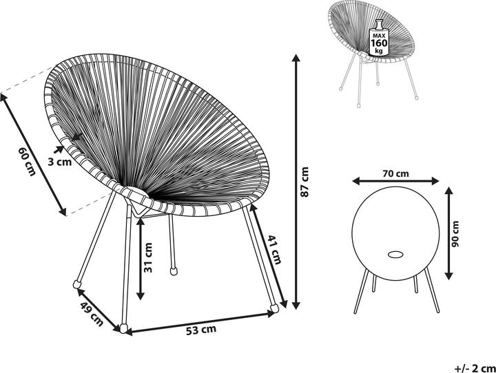 Produktbild Beliani Acapulco