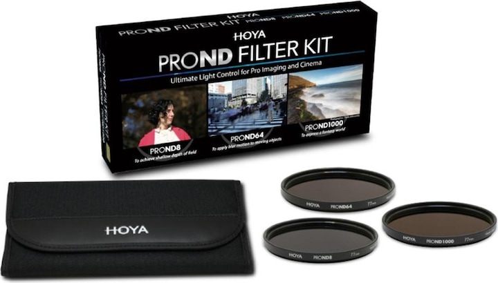 Produktbild Hoya PRO ND Filter Kit 8/64/1000 Filterset (77 mm, ND- / Graufilter)