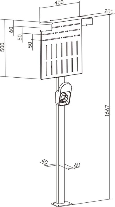 Image du produit InLine Pied universel pour Wallbox XL