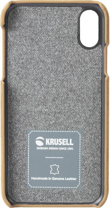 Actual product image Krusell Broby Cover Apple iPhone XS cognac (Apple iPhone XS)