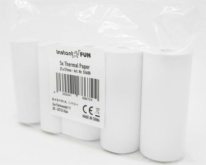 Produktbild Easypix InstantFUN 5x Thermal Printing Paper Rolls