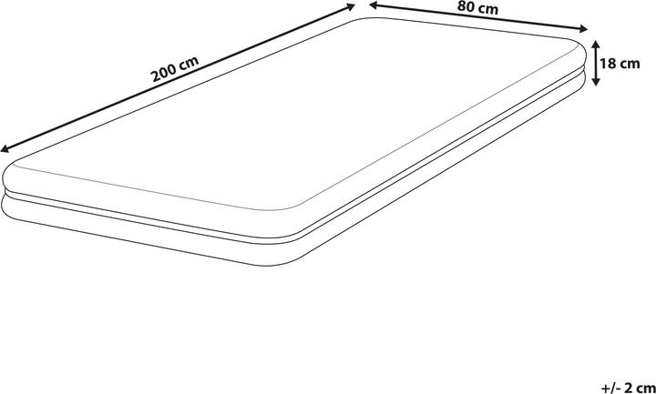 Produktbild Beliani Jolly (2x80x200 cm, Schaumstoffkern)
