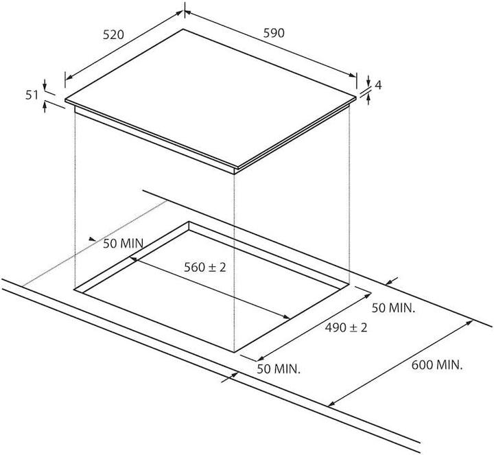 Produktbild Candy CETPS64SCWFITT/1 (59 cm, Induktionskochfeld)