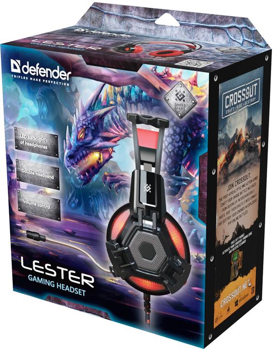Actual product image Defender Lester Red (64541) (Cable)