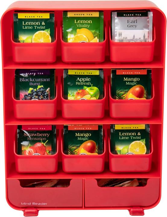 Produktbild Mind Reader TBORG-RED Teebeutel-Organizer