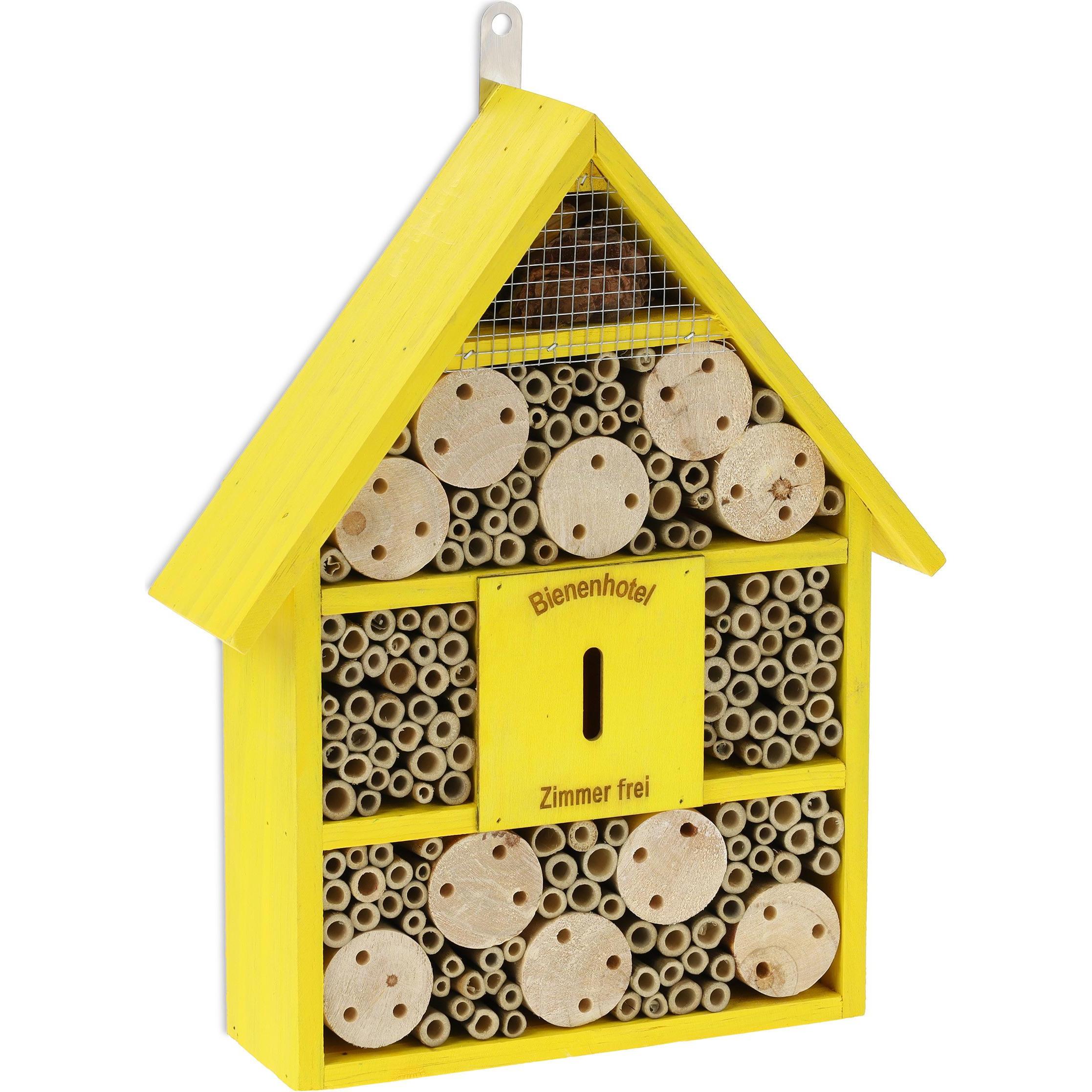 Relaxdays, Insektenhotel, Bienenhotel (Wildbienen, Biene)