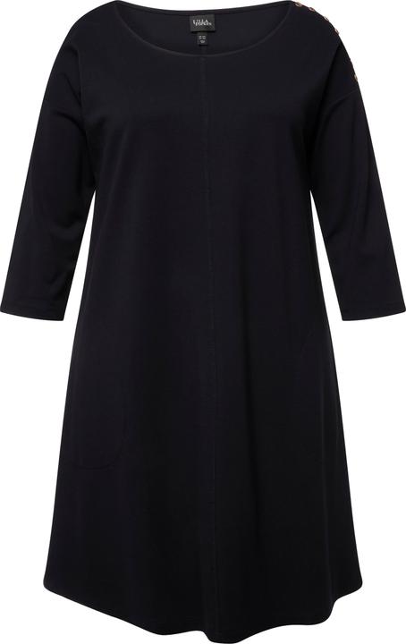 Produktbild Ulla Popken Minikleid, Punto di Roma, U-Boot-Ausschnitt, 3/4-Arm (46, 48)