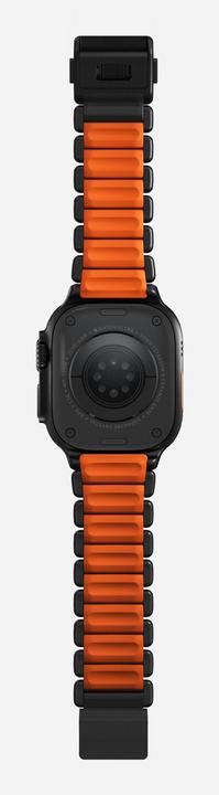 Actual product image Nomad Spartan Band Black Titanium Ultra Orange 49mm (FKM, Titanium, Titanium)