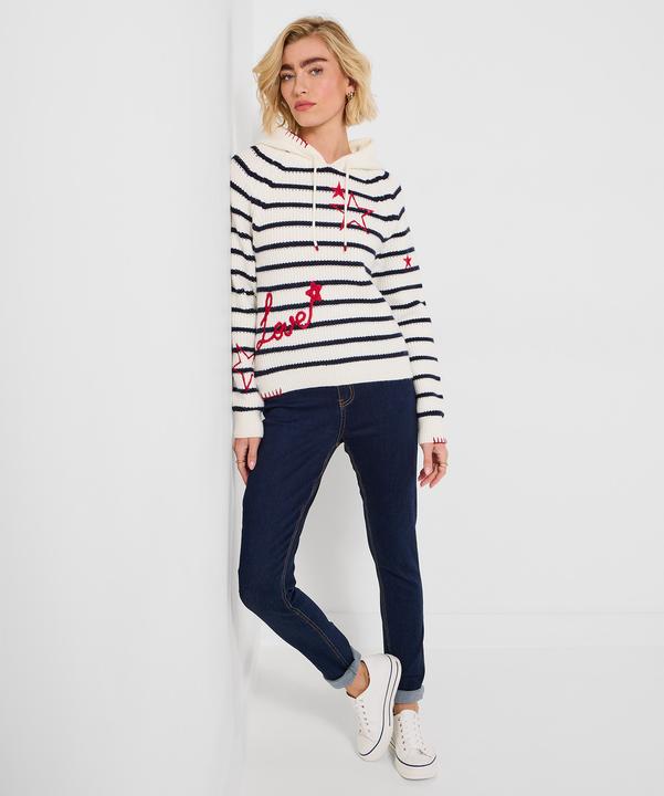 Produktbild Joe Browns Stripe Knitted Embroidered Hoody (46)