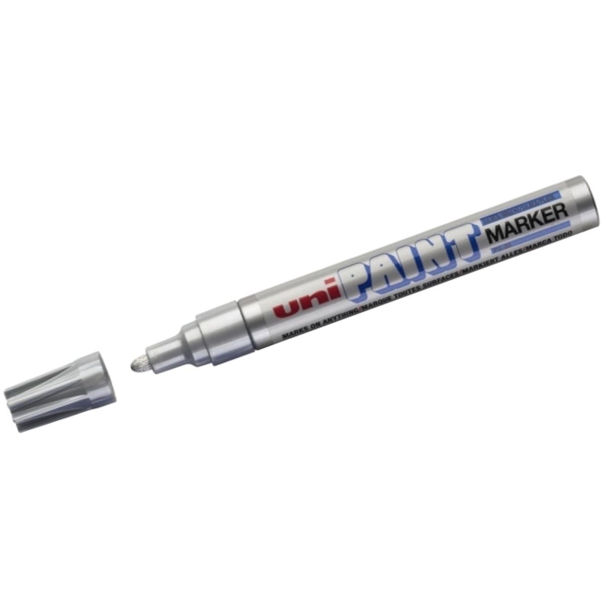 Uni-ball, Marker, Permanent-Marker PAINT (PX-20), silber (Silber, 3 mm, 1 x)