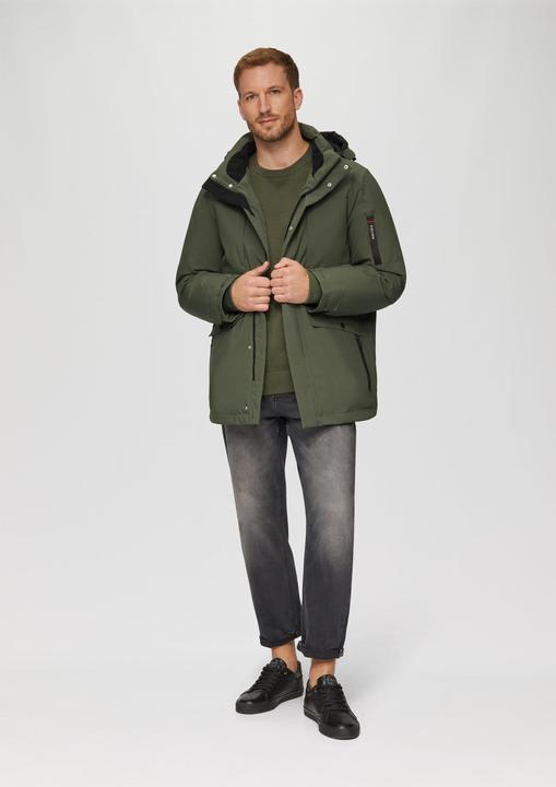 Produktbild S.Oliver Outdoor-Jacke Wasserabweisender Parka mit abnehmbarer Kapuze und weichem Griff (XXL)