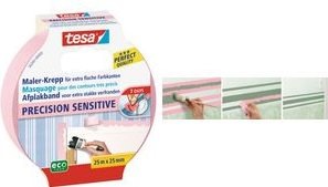 Produktbild tesa Malerkrepp SENSITIVE, Malerband für empfindliche Oberflächen (25 mm)