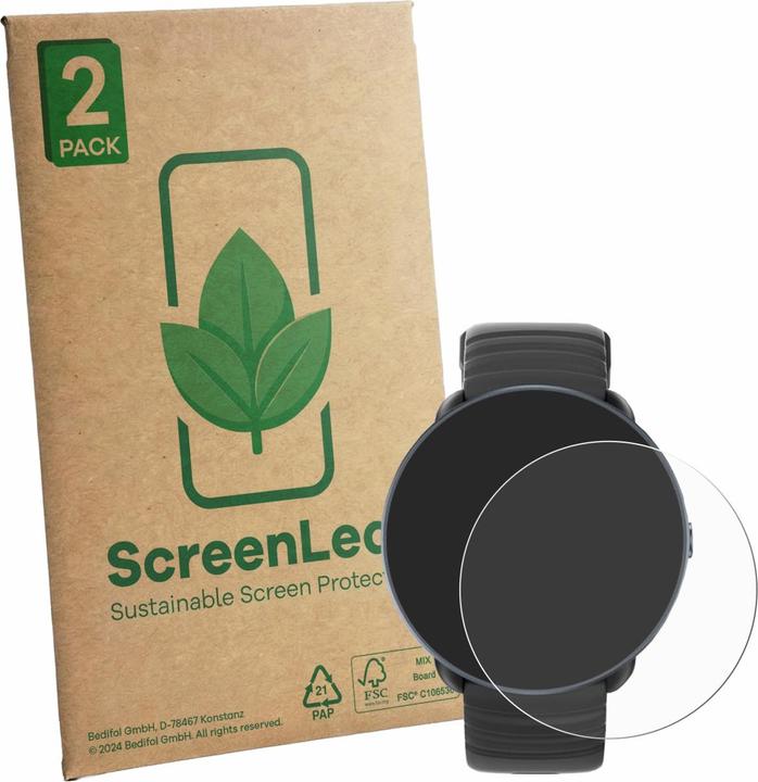 Produktbild ScreenLeaf Schutzfolie für Parsonver PSSW9 nachhaltiger Displayschutz Display Schutz Folie Klar Transparent