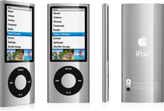 Produktbild Apple iPod nano, Generation 5, 8GB, Silber, Videokamera