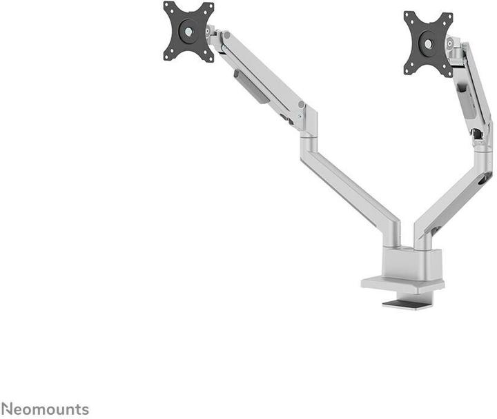 Actual product image Neomounts table mount duo 100x100 9kg/17-32"/silver/fully moveable (Table, 32", 9 kg)