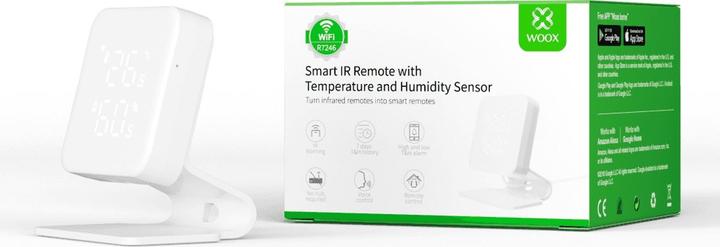 Actual product image Woox R7246 Smart IR Remote with Temperature & Humidity Sensor