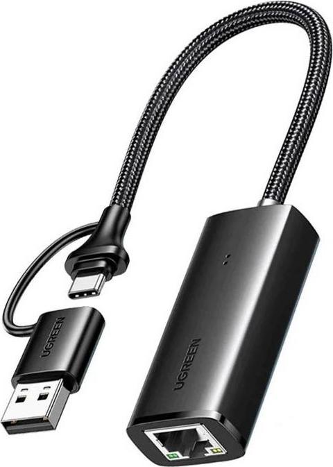Produktbild Ugreen 15638 USB-C/USB-A Αντάπτορας Δικτύου για Ενσύρματη σύνδεση Ethernet