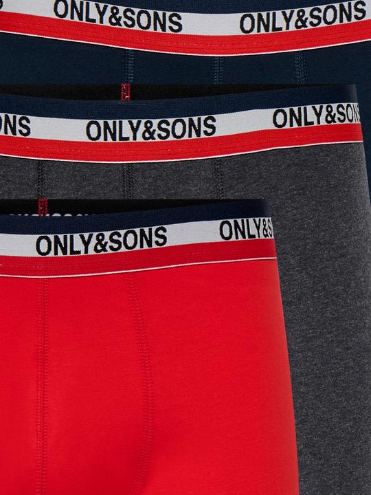 Image du produit Only & Sons Onsfitz Solid Boxer 3pack Noos (L, Lot de 3)