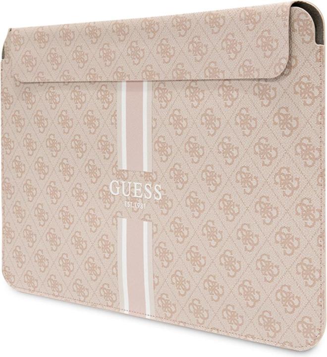 Actual product image Guess PU 4G Printed Stripes Computer Sleeve 13/14 - pink (14")