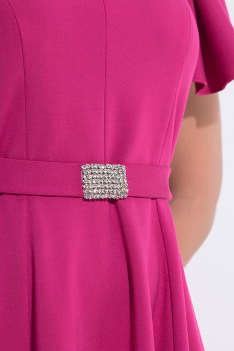 Actual product image Ulla Popken Flutter Cap Sleeve Gown (58)