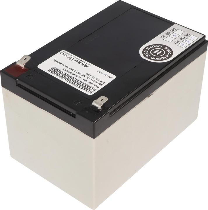 Produktbild SSB SB12-12L 12V 12Ah 6,3mm Faston Bleiakku AGM Blei Gel Akku (12 V, 12 Ah)