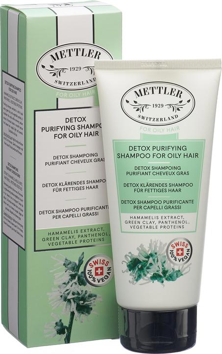 Actual product image Mettler1929 Detox clarifying shampoo for oily hair greasy hair (200 ml, Liquid shampoo)