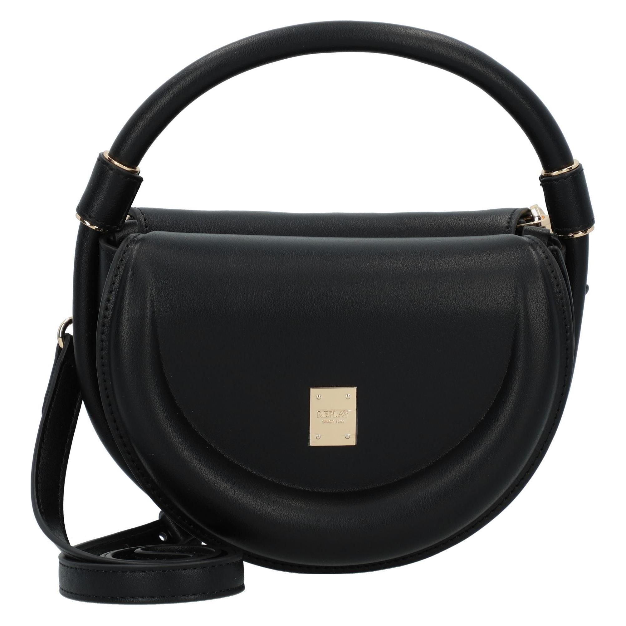 Replay, Damen, Handtasche, Schultertasche 19 Cm, Schwarz