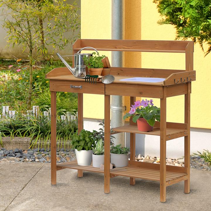 Produktbild Outsunny Gärtnertisch mit Wanne